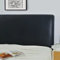 Kopfteilabdeckung Elastisch Leder / All-Inclusive- Kunstleder Kopfbett Bett Kopfteil Husse Bett Kopfteil Bezug Staubdicht Stretch Bett Kopfschutzbezug Für Eine Vielzahl Von Bettköpfen ( Color : Black