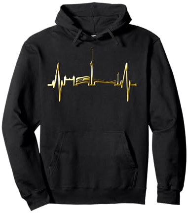 Stuttgart Skyline Herzschlag Fan Herz Liebe I Love Stuttgart Pullover Hoodie