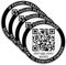 WERTSACHEN ABSICHERN! - OLAF App 4 Stk. QR-Code Sticker Set & kostenlose App - Wertgegenstände 100% anonym und einfach weltweit absichern - Sekundenschnelle Kontaktaufnahme - Kein Abo! (schwarz)