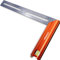 Presch Squadra da falegname 300mm - Medio - Include calibro di marcatura antiruggine (30cm), livella a bolla e punta di marcatura - 90° e 45° - Squadra falegnameria, squadra da carpentiere