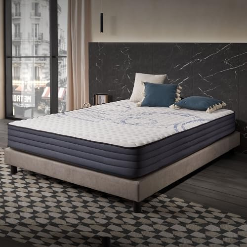 Naturalex - PerfectSleep - Matratze 140x200 cm - Höhe 26 cm | Kaltschaummatratze - 140x200 cm H3 - Matratze 140x200 - Öko-tex Zertifiziert - Latex Blue 7 Zonen
