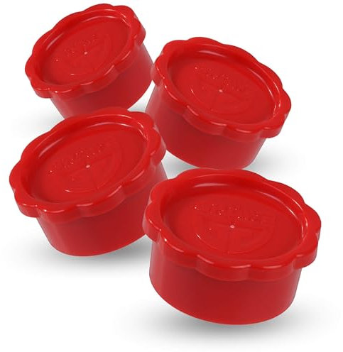 GRÄWE Sodastream Lot de 4 couvercles pour bouteilles en verre Penguin et Crystal Rouge