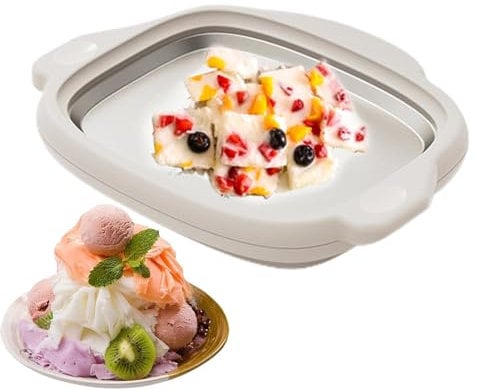 Jomewory Ice Cream Roll Maker - Instant Cold Plate | Food Safe 304 Stainless Steel Ice Cream Roll Machine For Rolled Ice Cream, Sorbet, Gelato, Soft Serve Slushies