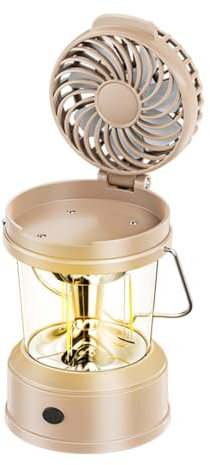 Ventilateur de lanterne de camping rechargeable, ventilateur de tente extérieure avec lumière | Lumière de ventilateur de camping pour tente - Ventilateur de bureau rechargeable multifonctionnel pour
