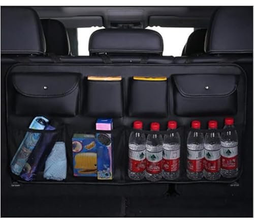 gongxini Mehrfachfach Kofferraum Auto Aufbewahrungstasche Für Subaru Outback MK5 2014-2019,Taschen Kofferraumtasche,A/Black