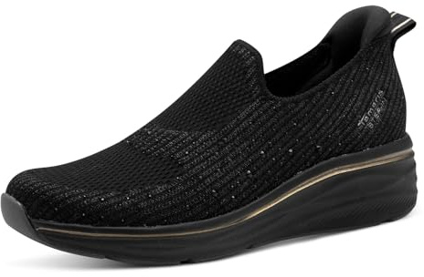 Tamaris Damen Slipper Vegan schwarz 38