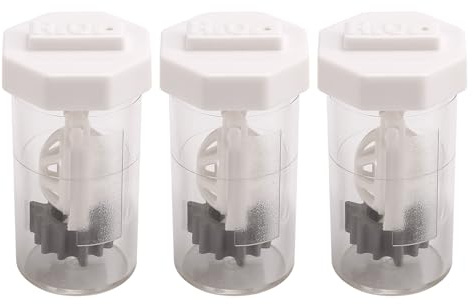 Sknrlko 3 Pieces Portable Hydrogen Peroxide Contact Lens Case Cleaner, Eye Scleral Contact Lens Stiff Clip Washer Machine