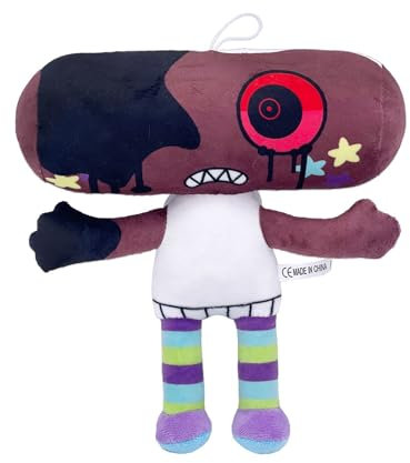 DODOKIKING Dandy's World Plush Toy – 10'' Pebble Plush Soft Stuffed Animal, Cute Game-Inspired Cuddle Doll for Kids & Adults, Ideal Birthday, Room Decor Pillow (Broken Ribbons)