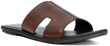 Dune London Mens IBES Cut Out Detail Sliders Size UK 10 Casual Sandals