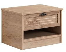 Hanah Home Stilvoller brauner Nachttisch, 56 x 40 x 44 cm | 100% melaminbeschichtete Spanplatte, 18 mm stark | Einfache Montage, modernes Design