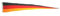 Buddel-Bini Deutschland Langwimpel 150x30cm Flagge Fahne