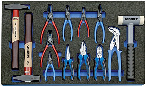 GEDORE Werkzeugsortiment in Check-Tool-Modul, 13-teilig, 1 Stück, 2005 CT4-8000