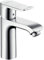 hansgrohe Wasserhahn Metris für geringen Durchfluss (Armatur mit Auslauf Höhe 110mm und Zugstangen-Ablaufgarnitur) Chrom