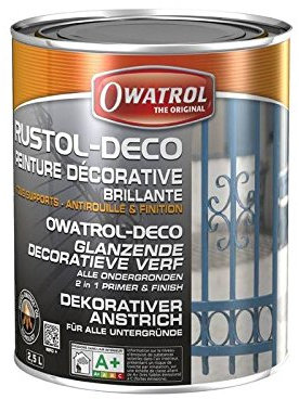 Peinture antirouille RUSTOL-DÉCO Jaune intense - 2.5 litres