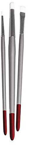 Rayher kit pinceaux de peinture sur tissus + manche nylon FSC100% 3pcs, 37059000