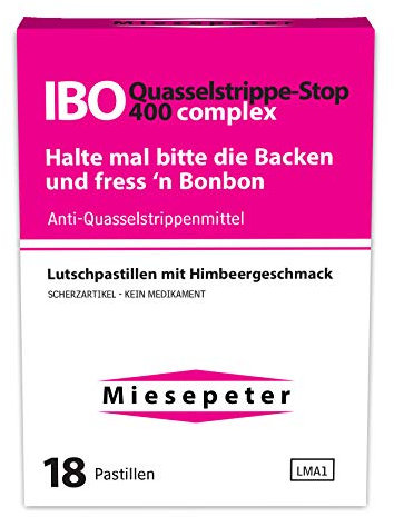 Miesepeter Bonbons - IBO Quasselstrippe-Stop 400 complex - Lustige Geschenke