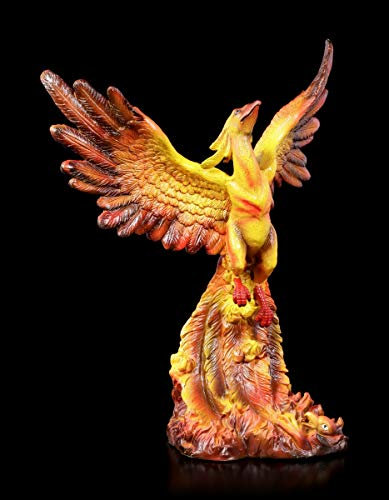 Phönix Fantasy Figur entsteigt Flammen | Deko-Figur, Deko-Artikel, Skulptur, Statue, Feuervogel, H 27 cm