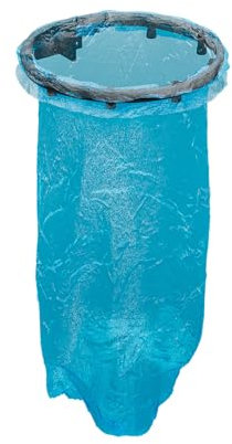 QLS Soporte para bolsas de basura U3, soporte de pared para bolsas de basura, cubo de basura redondo