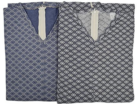 Generico Tutona Intera, da Uomo, Casa di Riposo, Ospedaliera con Cerniera Piatta Zip Posteriore 100% Cotone (L)