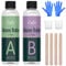 Gomma di Silicone Liquido - 240ml per Fabbricazione di Stampi - 1:1 per Stampi in Resina Epossidica Fai Da Te, Mold Creazione Gioielli, Fabbricazione Manuale