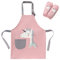 SUNNEKO Kochschürze Kinder Schürzen mit Tasche Wasserdicht Jungen Mädchen Verstellbare Küchenschürze Basteln Bemalen Backen Kochen Malschürze Kunstkittel Arbeitsschürze Painting Bastelschürze