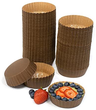 JA Kitchens Ridged Paper Coated Baking Cup - Sturdy for Baking and Serving (70)
