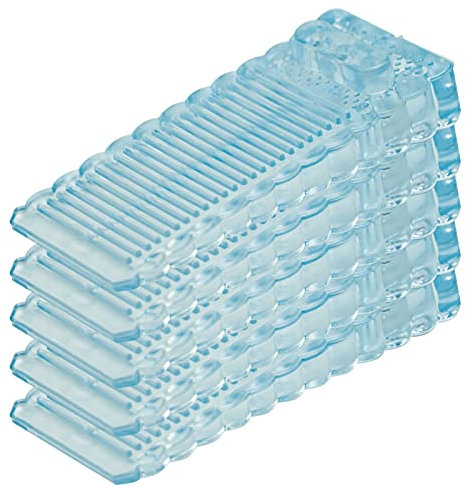 LAMXD 5 Pack Clear Rubber Door Stops Premium Door Wedge Anti Slip Door Stops Silicone Door Stops Heavy Duty Door Stops Wedges for Floor Patio(Transparent)
