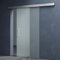 Mai & Mai Porte Coulissante Opaque en Verre de Sécurité ESG de 8mm 77,5x205cm Poignée de Barre Ama TS14-775 Distance au Mur de 25mm