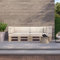 NOVELY® PINAU Outdoor UV++ Palettenkissen Palettenpolster Palettenauflagen Set | Wetterfest UV-beständig A Variante: Sitzkissen (120x80x14 cm) | B Farbe: 05 Creme