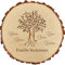 Baumscheibe 23cm mit Gravur (Namen) personalisiert, Familien Stammbaum/Lebensbaum, Holz Deko-Schild, Geschenk-Idee zu Geburtstagen/Weihnachten, Motiv D1