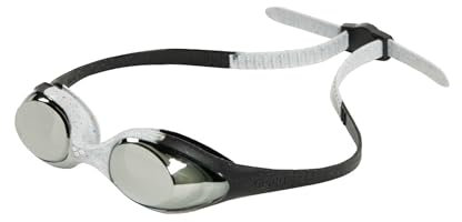 ARENA Spider Junior Mirror Occhialini Nuoto Bambini, Occhialini Piscina con Protezione UV, Ponte Nasale Autoregolante, Guarnizioni in Silicone Ipoallergenico, Trattamento Anti-Appannamento, 6-12 Anni