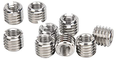 10 Pezzi Inserto Per Riparazione Filettatura, M5 X 0,8 M8 X 1,25, 5 mm Dado Riduttore In Acciaio Inox Filettatura Interna M2-M16 E Filettatura Esterna M4 - M20, 4-30 mm