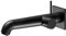 KEUCO IXMO Soft Einhebel-Waschtischmischer Unterputz, 225mm, Rosette eckig, 59516371202, Farbe: Schwarz-Matt