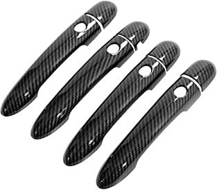 Auto Türgriff Türgriffabdeckung Für Für Clio 3 III 2005~2012 2011 2010Carbon Fiber Äußere Türgriffabdeckung Lutecia Euro Clio Autozubehör Styling Aufkleber Trim (Größe : Handle 4 Buttons B)