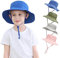 YANWANG Baby Kinder Einstellbare Eimer Sonnenhut, UPF 50+ Sonnenschutz Strandmütze für Kleinkinder Jungen Mädchen(Jewel Blue,0-6Months)