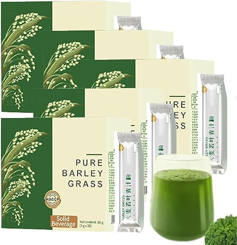 EXQST Polvere di Erba d'orzo Biologica Pura al 100%. Polvere di Succo di Erba d'orzo Biologico, Polvere di Succo di Erba di Grano Organico per completezza nutrizionale e buona Salute