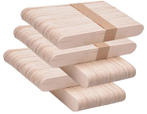 Amosfun 250 Stück Eisstock Aus Holz Farbige Bastelstäbe Gefrierschrank Aus Holz Holzstäbchen Für Kinderprojekte Am Stiel Selber Machen Farbige Eisstiele Zum Basteln Pflanze Spatel