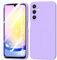 BUTISHIYU Cover Compatibile con Cover Samsung Galaxy A25 5G + Vetro Temperato,Custodia Samsung Galaxy A25 5G Silicone Liquido,Case in Morbida Antigraffio - Viola