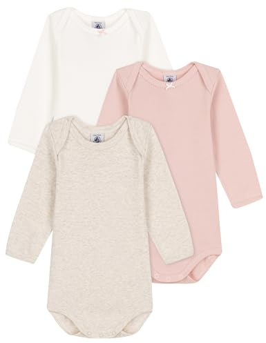 Petit Bateau Baby-Mädchen Langarm-Bodys
