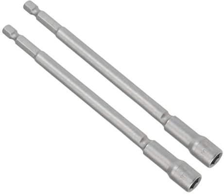 CoCud Embouts Magnétiques pour Écrous, Douille de 8 mm, Tige Hexagonale de 1/4, Clé à Douille Longue en Acier CR-V - (Applications : Réparation de Pièces Automobiles), 2 Pièces