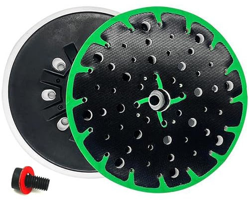 Schleifteller 150mm Klett für Fes-to-ol Exzenterschleifer 150, Schleifteller 150mm Kompatibel mit Fes-to-ol Rotex RO, ETS 150, ETS EC 150, LEX 150, WTS 150/7 Exzenterschleifer(Grün)