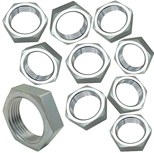 SAMETRUCK 10x Kontermutter M18x1,5 Gegenmutter Druckluftanlage Bremse LKW SW24mm 6mm hoch
