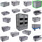 Hesselink Eurobox 40x30x32 cm, Handgriffe geschlossen, stapelbar, 30 Liter, grau, lebensmittelecht, Eurobehälter kombinierbar mit Deckel