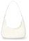 WisePoint Halbmond-Tasche, Nylon-Knödeltasche mit Reißverschluss, Mini-Handtasche für Damen, modische Luna-Tasche zum Einkaufen, Dating, Weiss/opulenter Garten