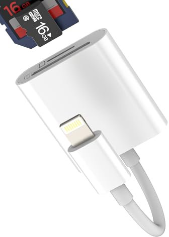 Adattatore Lettore Schede SD Micro SD (2in1) Per Apple iPhone iPad Pro Lightning Di Card Reader Cavo Memoria Da Fotografica Macchina Memory Telefono De Esterna Porta Trasferire Camera Carte Scaricare