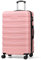 ChaCool Koffer Set Trolley Reisekoffer Check-In Gepäck, 45.5 * 26 * 57.5cm Hartschalen-Koffer mit TSA-Schloss und 4 Rollen ardschale Boardcase Handgepäck mit 8cm Volumenerweiterung （L, Rosa