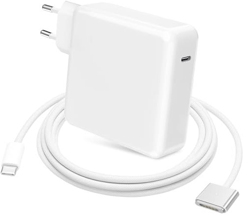 Mac Book Pro Air Ladekabel,96W Ersatzladegerät mit 2.2M USB-C auf T-Tip Geflochtenes Kabel für MacBook Pro 14/16 2021~2025 M1 M2 M3 M4 MacBook Air 13/15, A2442 A2487 A2779 A2941 | Original-Qualität