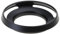 Gegenlichtblende, 39 mm, Metall, Schraubbefestigung, Kamera, gebogene Blende, geneigt, belüftet, 39 mm Filtergewinde, Schwarz