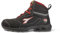 Diadora Utility Shark Engine Mid S3S FO SR ESD, Scarpe Antinfortunistiche Unisex-Adulto, Black/Red, 42 EU
