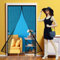 Porta Magnetica per Zanzariera 68 x 180 cm Facile da Montare Tenda Magnetica Zanzariera per Porte D'Ingresso, Finestra, Nero